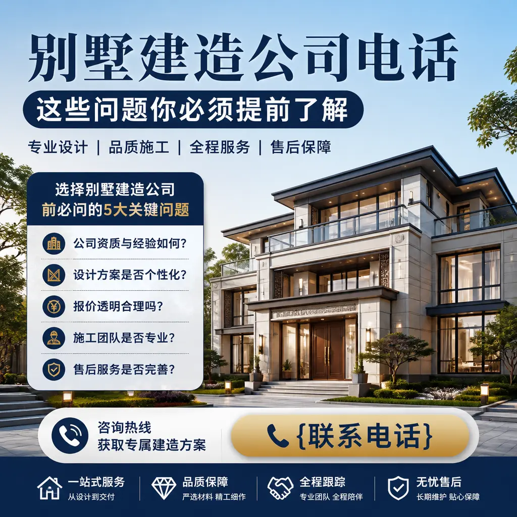 岑巩别墅建造公司电话，这些问题你必须提前了解
