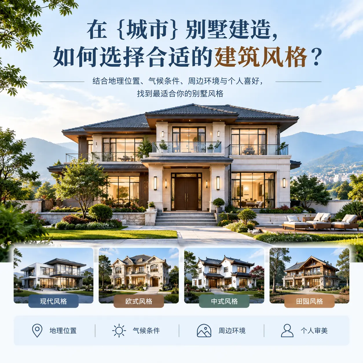 在 岑巩 别墅建造，如何选择合适的建筑风格？